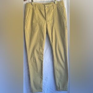 Ladies Toad & Co. Earthworks Ankle Pants in Green Moss Size 6